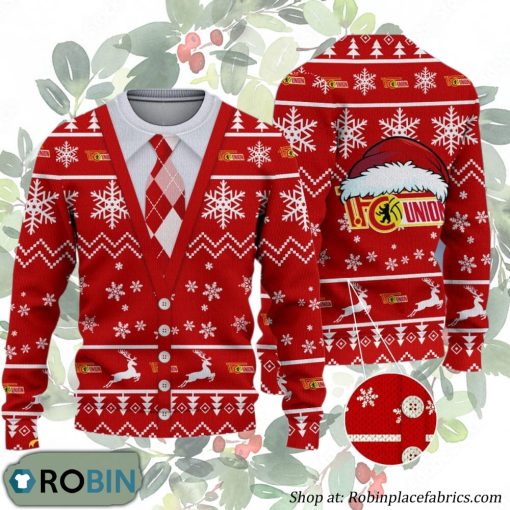 FC Union Berlin Bundesliga Team Ugly Christmas Sweater