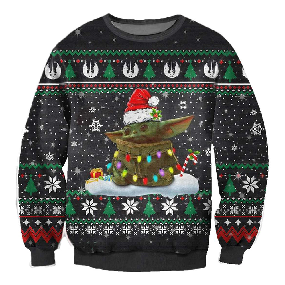 Christmas Star Wars Baby Yoda Ugly Christmas Happy Christmas Occasion Christmas Holiday Christmas Ugly Sweater Sweatshirt Christmas Star Wars Baby Yoda Ugly Christmas Happy Christmas Occasion Christmas Holiday Christmas Ugly Sweater, Sweatshirt
