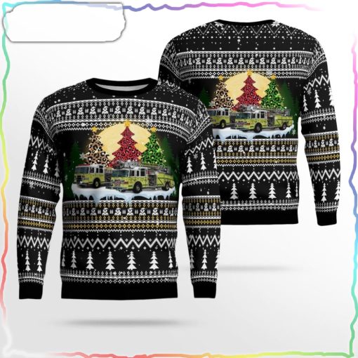 Egg Harbor City, Galloway Township Fire Department Pomona Volunteer Fire Company No.3 Christmas Ugly Sweater