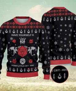 Have Yourself a Little Crit Mas Dungeons & Dragons D20 Wool Dnd Knit Gift Ugly Christmas Sweater For Men And Women Have Yourself a Little Crit Mas Dungeons & Dragons D20 Wool Dnd Knit Gift Ugly Christmas Sweater For Men And Women