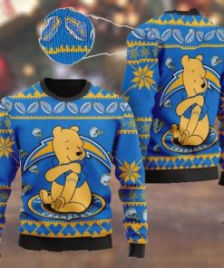 Los-Angeles-Chargers-NFL-American-Football-Team-Logo-Cute-Winnie-The-Pooh-Bear-3D-Ugly-Christmas-Sweater-Days-1