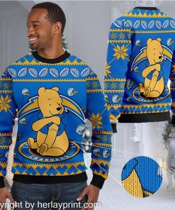 Los-Angeles-Chargers-NFL-American-Football-Team-Logo-Cute-Winnie-The-Pooh-Bear-3D-Ugly-Christmas-Sweater-Days-3