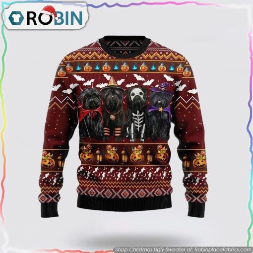 Affenpinscher Dog Halloween Ugly Christmas Sweater Dog Lover Christmas Sweater
