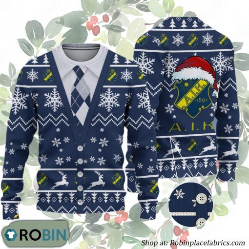 AIK Fotboll Allsvenskan Ugly Christmas Sweater