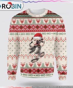 American Bulldog Scratch Ugly Christmas Sweater, Pet Lover Christmas Sweater
