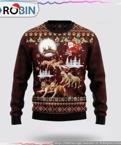 American Pit Bull Terrier Reindeers Car Ugly Christmas Sweater, Pet Lover Christmas Sweater