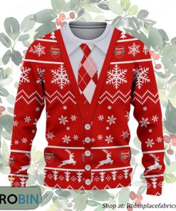 Arsenal FC Premier League Ugly Christmas Sweater Arsenal FC Premier League Ugly Christmas Sweater