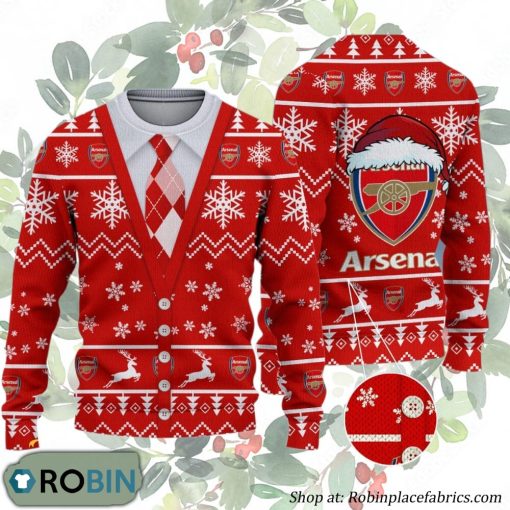 Arsenal FC Premier League Ugly Christmas Sweater