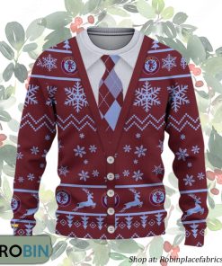 Aston Villa FC Premier League Ugly Christmas Sweater