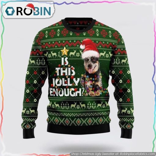 Australian Cattle Dog Jolly Ugly Christmas Sweater Dog Lover Christmas Sweater