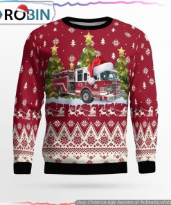 Avalon Volunteer Fire Department, Avalon, Christmas AOP Ugly Sweater