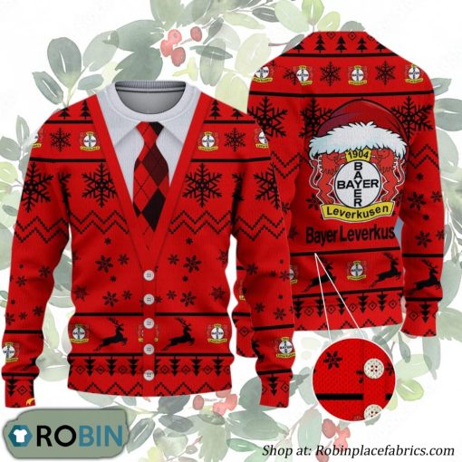 Bayer 04 Leverkusen Bundesliga Team Ugly Christmas Sweater