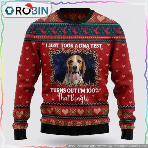 Beagle Christmas Dog Ugly Sweaters 3D Gifts For Dog Lover