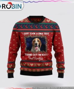 Beagle Dog Christmas Sweater 3D Dog Lover Christmas Sweater