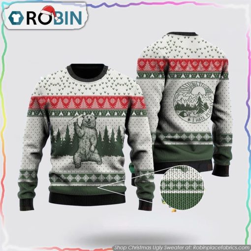 Bear I Hate People Ugly Christmas Sweater