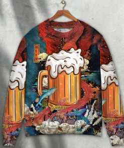 Beer Favorite Amazing Style 3D Printed Christmas Ugly Sweater