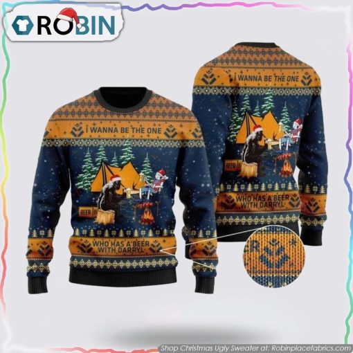 Bigfoot Camping Christmas Ugly Sweater Gifts For Bigfoot Lovers
