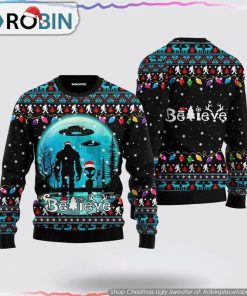 Bigfoot Christmas Christmas Ugly Sweater Gifts For Ugly Sweater Lovers