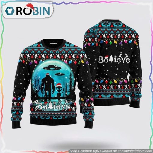Bigfoot Christmas Christmas Ugly Sweater Gifts For Ugly Sweater Lovers