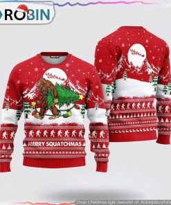 Bigfoot Mery Squatchmas Ugly Christmas Sweater For Gifts For Bigfoot Lovers Bigfoot Mery Squatchmas Ugly Christmas Sweater For Gifts For Bigfoot Lovers