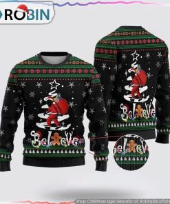 Bigfoot Santa Claus Gifts Ugly Christmas Sweater Bigfoot Santa Claus Gifts Ugly Christmas Sweater