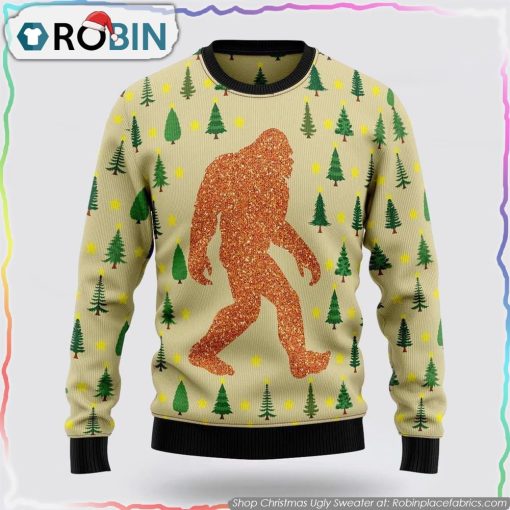 Bigfoot Sasquatch Christmas Ugly Sweater Gifts For Bigfoot Lovers