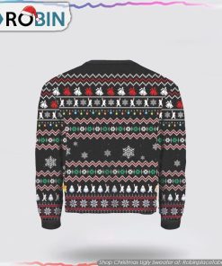 Bigfoot Squatchin’ Through The Snow Ugly Sweater Gifts For Bigfoot Lovers