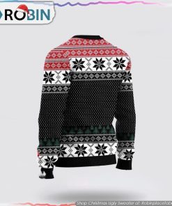 Bigfoot Squatchmas Ugly Sweater Cozy Knit Wool Sweater For Festive Gifts For Bigfoot Lovers