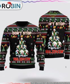 Bigfoot Tree Don’t Top Belivein Christmas Gift Ugly Christmas Sweater