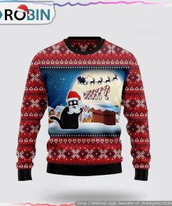 Black Cat What Chimney Ugly Christmas Sweater Cat Lover Christmas Sweater Black Cat What Chimney Ugly Christmas Sweater Cat Lover Christmas Sweater
