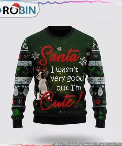 Boston Terrier I’m Cute Ugly Christmas Sweater, Pet Lover Christmas Sweater
