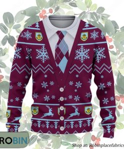 Burnley FC Premier League Ugly Christmas Sweater