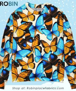 Butterfly Abstract Colorful Vintage Christmas Ugly Sweater, Sweatshirt