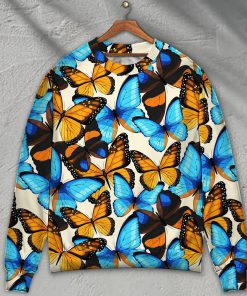 Butterfly Abstract Colorful Vintage Christmas Ugly Sweater, Sweatshirt