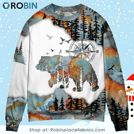 Camping And Into The Forest I Go To Lose My Mind 3D Printed Christmas Ugly Sweater