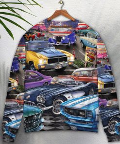 Car Classic Car Show Life Style Ugly Christmas Sweater