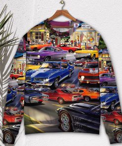 Car Classic Muscle Car Service Ugly Christmas Sweater