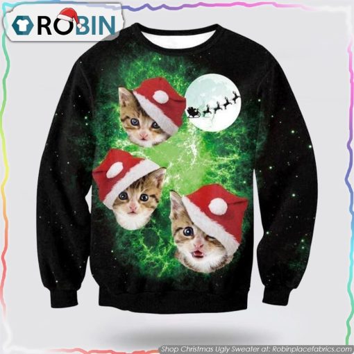 Cat Christmas Christmas Ugly Sweater Cat Lover Christmas Sweater