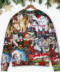Cat Christmas Tree Merry Xmas Christmas Ugly Sweater, Sweatshirt Cat Christmas Tree Merry Xmas Christmas Ugly Sweater, Sweatshirt