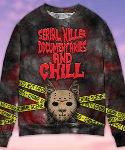 Cat Serial Killer Documentaries And Chill Ugly Christmas Sweater
