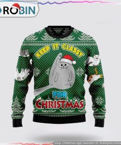 Cat Show Me Your Kitties Ugly Christmas Sweater Cat Lover Christmas Sweater