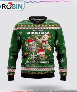 Cat Ugly Christmas Ugly Sweater Cat Lover Christmas Sweater