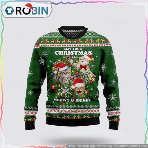 Cat Ugly Christmas Ugly Sweater Cat Lover Christmas Sweater
