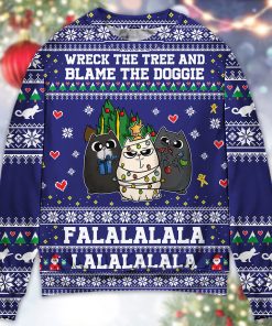 Cat Wreck The Tree Meowy Christmas Style Ugly Christmas Sweater Cat Wreck The Tree Meowy Christmas Style Ugly Christmas Sweater