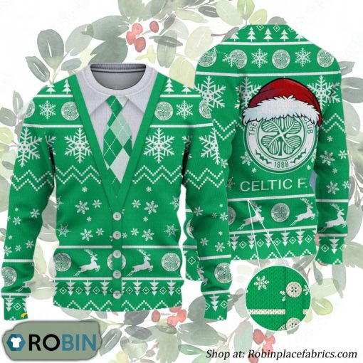 Celtic FC Scottish Professional Football League Ugly Christmas Sweater