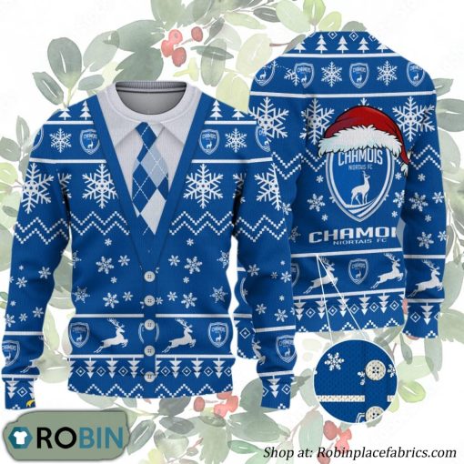Chamois Niortais FC Ligue 1 & Ligue 2 Ugly Christmas Sweater