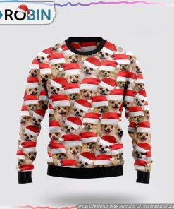 Chihuahua Christmas Ugly Sweater, Pet Lover Christmas Sweater