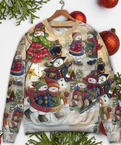 Christmas Couple Snowman Lover Winter Xmas Christmas Ugly Sweater, Sweatshirt