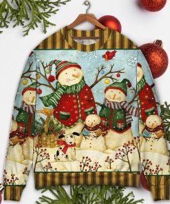 Christmas Cutie Snowman Happy Xmas Christmas Ugly Sweater, Sweatshirt