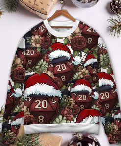 Christmas D20 Witch Dice D20 Xmas Vibe Ugly Christmas Sweater Christmas D20 Witch Dice D20 Xmas Vibe Ugly Christmas Sweater